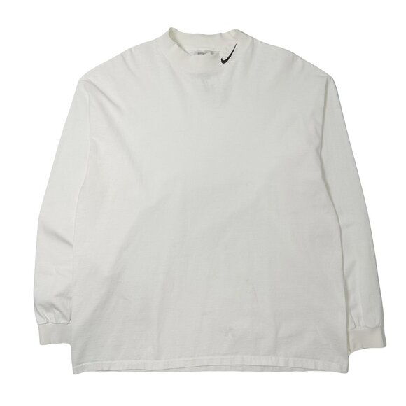 90s Nike Embroidered Logo Long Sleeve Shirt XL - Picture 1 of 3